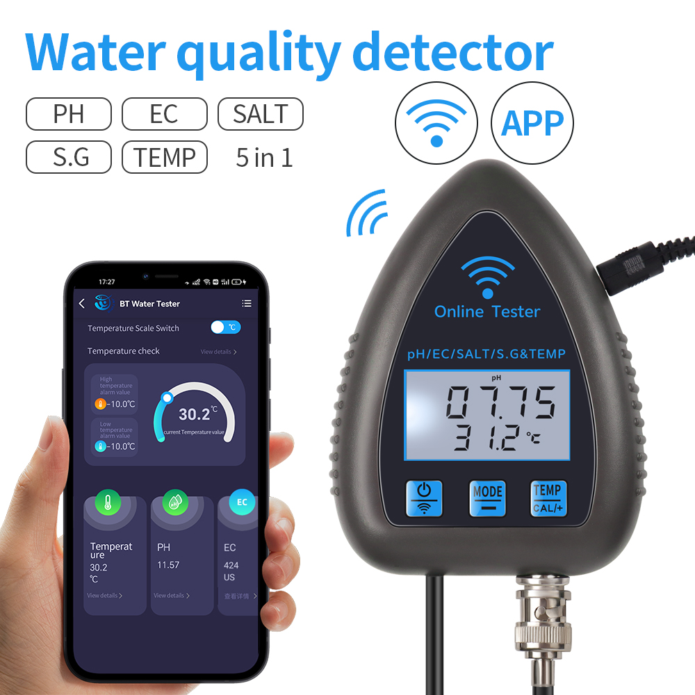Tuya WiFi 5 en 1 compteur de q - Ph Meter Digital Water Tester avis et prix